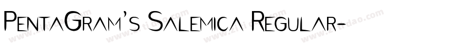 PentaGram’s Salemica Regular字体转换